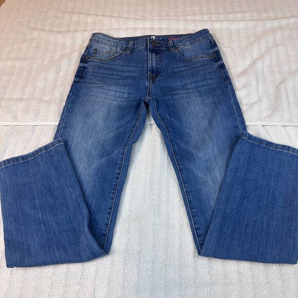 7 For All Mankind Boys Slimmy Jeans Size 12 Blue Slim Straight Denim - Picture 1 of 6